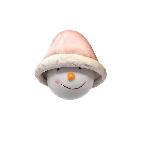 Wizardi 11.81" Snowman with Hat Bell Christmas Ornament